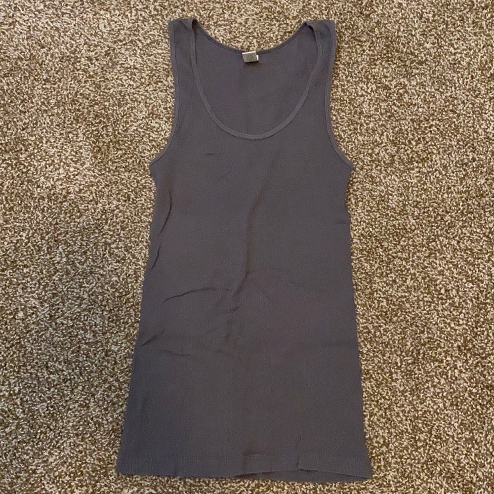 J Crew Gray Tank Top 100% Cotton Women’s Medium